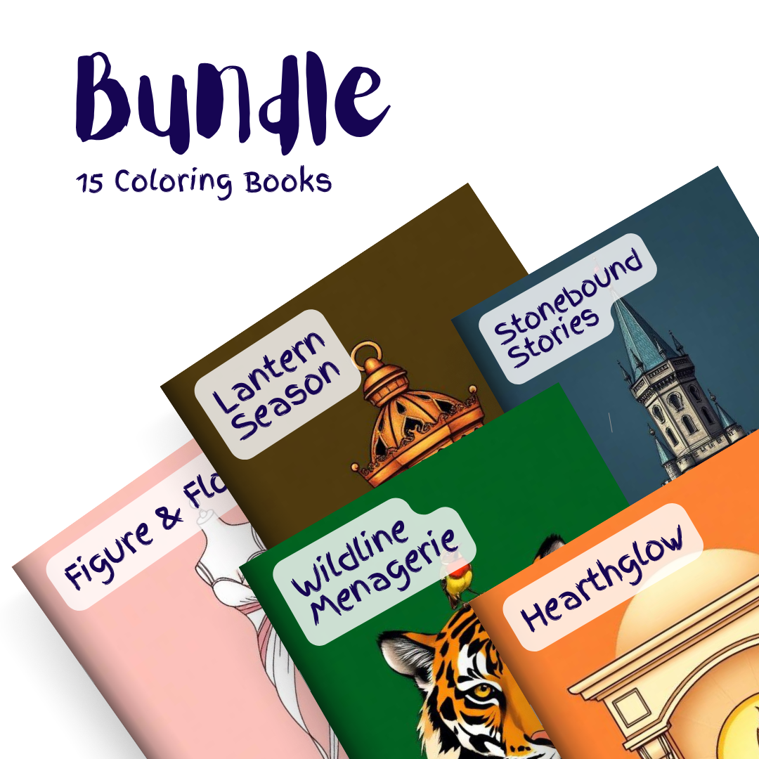 The Complete Manor Bundle – 15 Coloring Books
